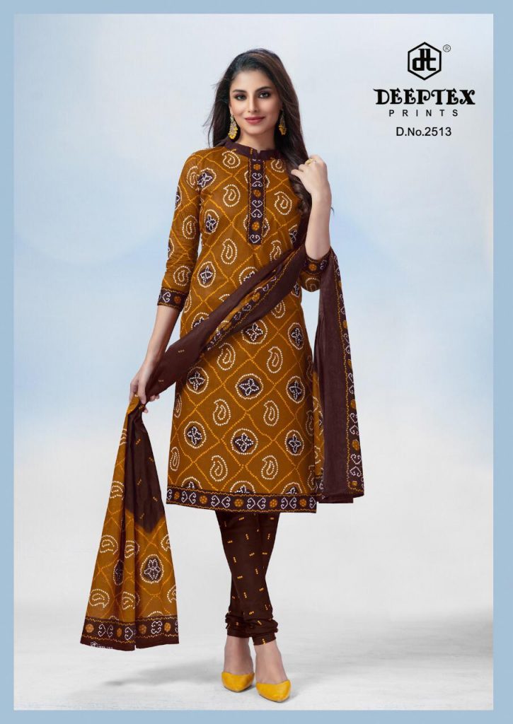 Deeptex Print Classic Chunaris Vol 25 Nx Cotton Casual Wear Bandhani Salwar Suits