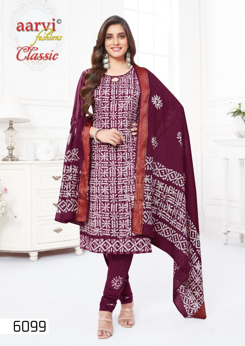Aarvi Classic Vol 2 Pure Cotton With Heavy Embroidery Work Stylish Designer Fancy Salwar Kameez