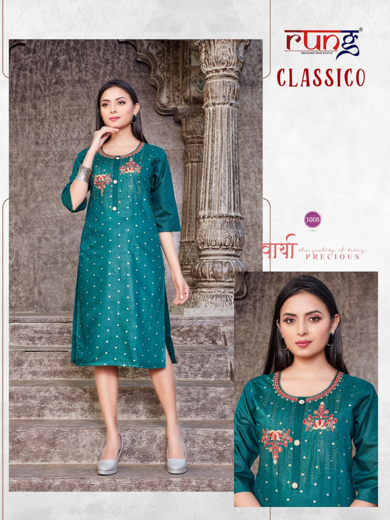 Rung Classico Modal Silk Casual Wear Kurti