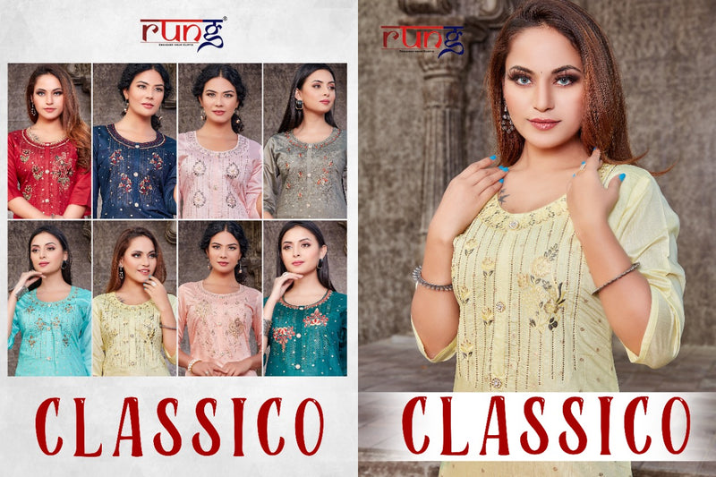 Rung Classico Modal Silk Casual Wear Kurti