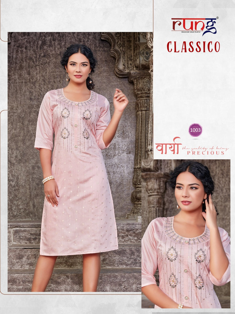 Rung Classico Modal Silk Casual Wear Kurti