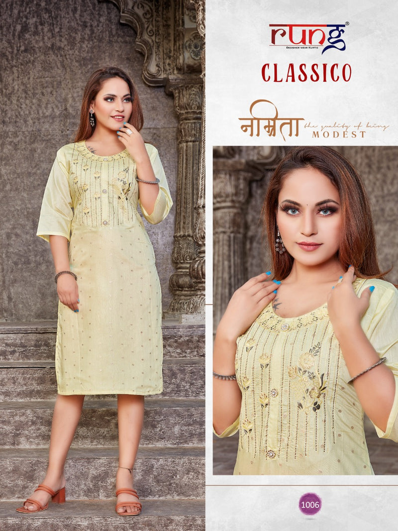 Rung Classico Modal Silk Casual Wear Kurti