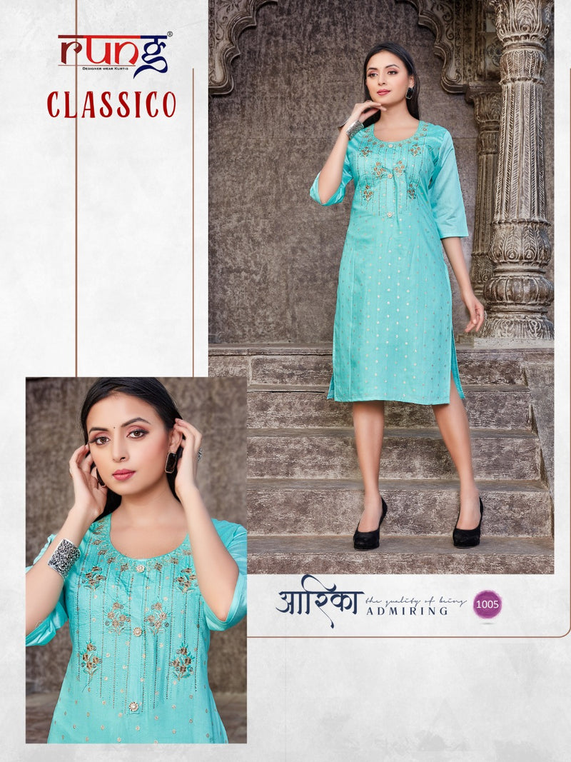 Rung Classico Modal Silk Casual Wear Kurti