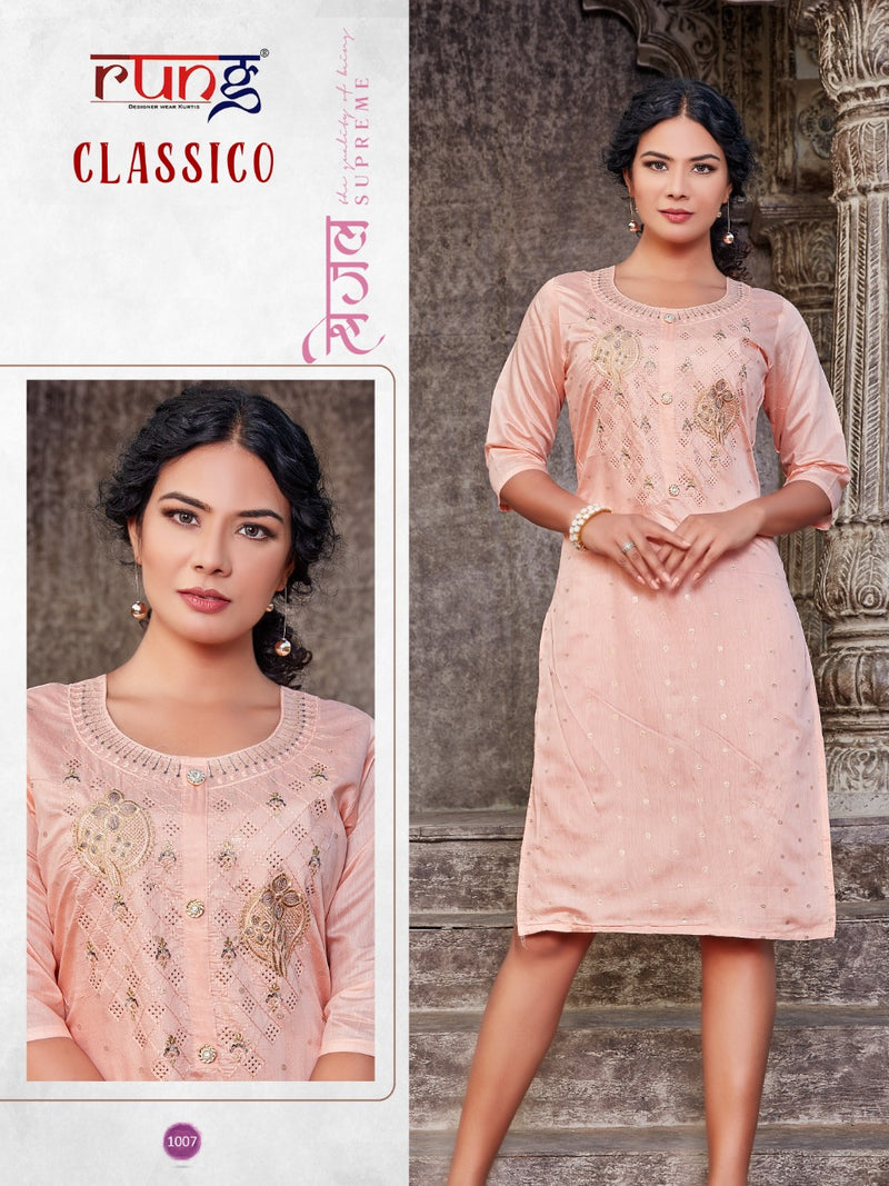 Rung Classico Modal Silk Casual Wear Kurti