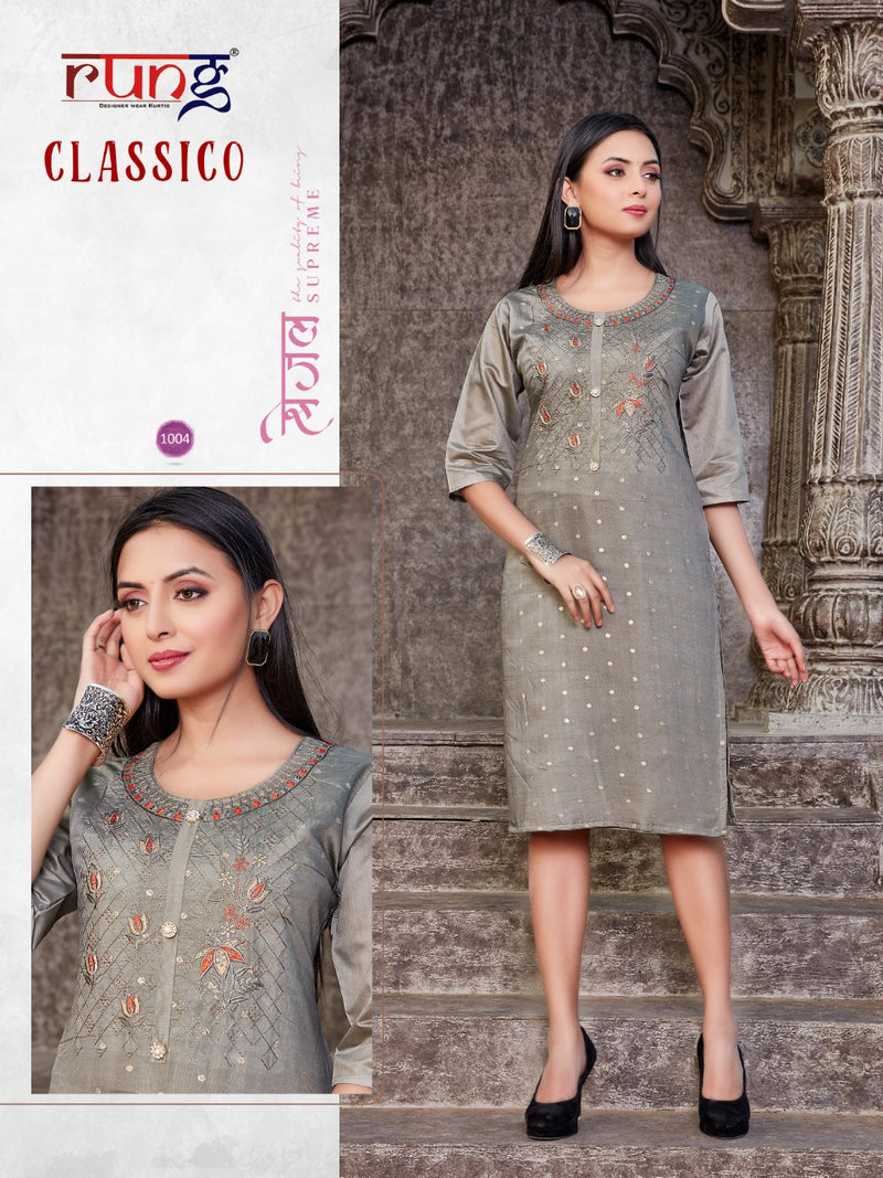 Rung Classico Modal Silk Casual Wear Kurti