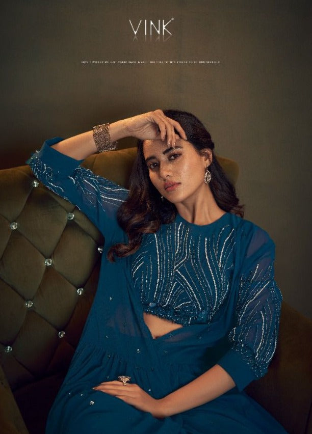 Vink Cocktail Georgette Designer Party Wear Ready Made Salwar Suits