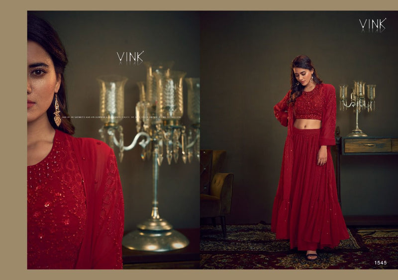 Vink Cocktail Georgette Designer Party Wear Ready Made Salwar Suits