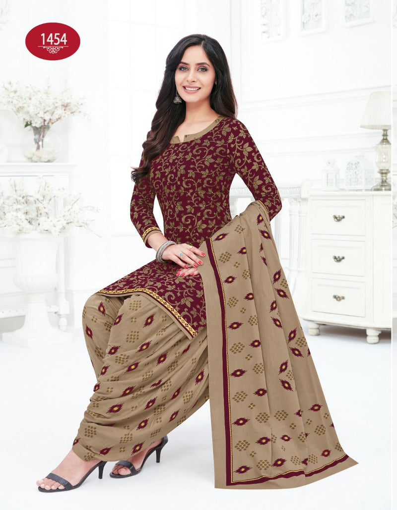 Baalar Colors Patiyala Vol 1 Pure Cotton With Printed Work Stylish Designer Casual Salwar Suit