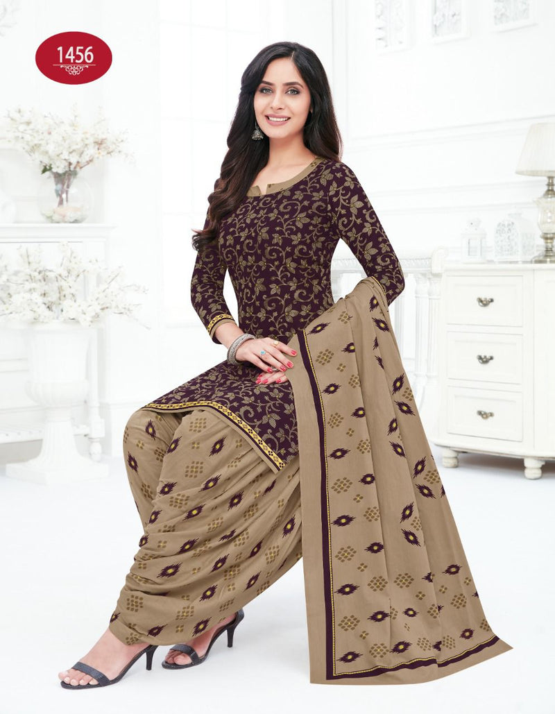 Baalar Colors Patiyala Vol 1 Pure Cotton With Printed Work Stylish Designer Casual Salwar Suit