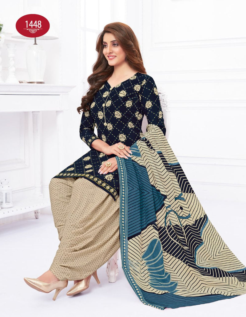 Baalar Colors Patiyala Vol 1 Pure Cotton With Printed Work Stylish Designer Casual Salwar Suit
