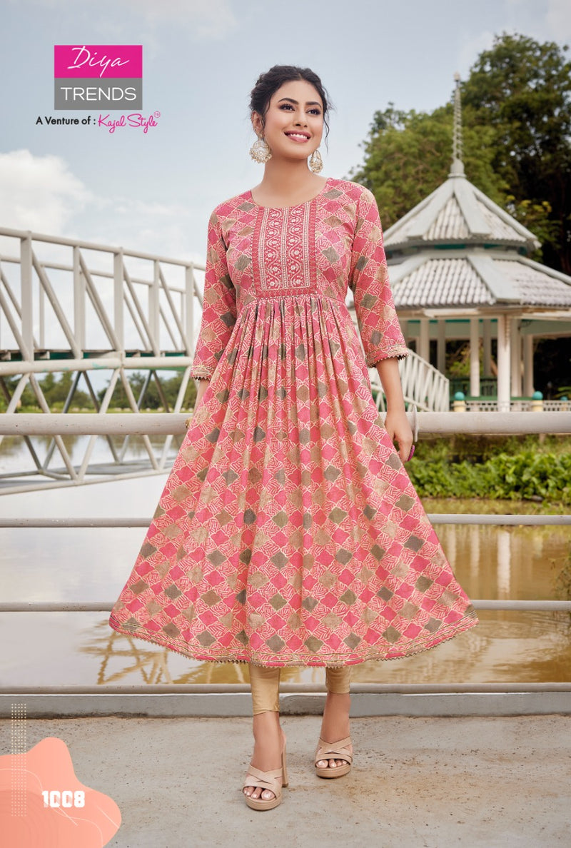 Diya Trends Colour Flair Vol 1 Rayon With Heavy Embroidery Work Stylish Designer Festive Wear Long Gown