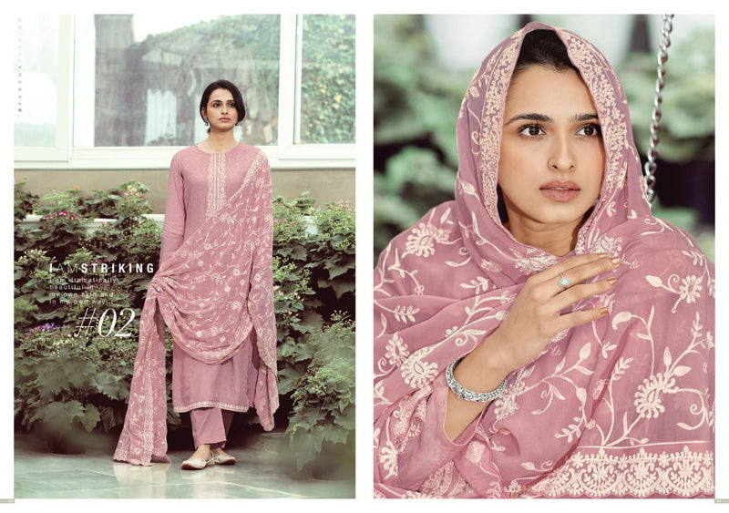 Varsha Cora Cotton Embroidered Party Wear Salwar Suits
