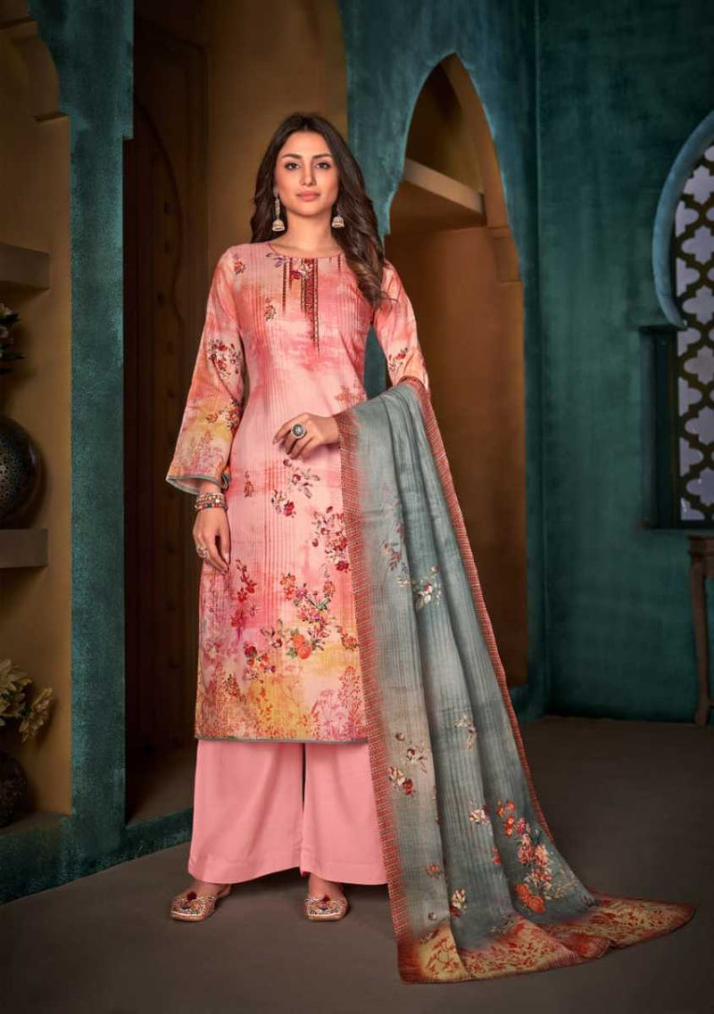 Skt Suits Coral Cambric Cotton Digital Printed Festive Wear Salwar Suits