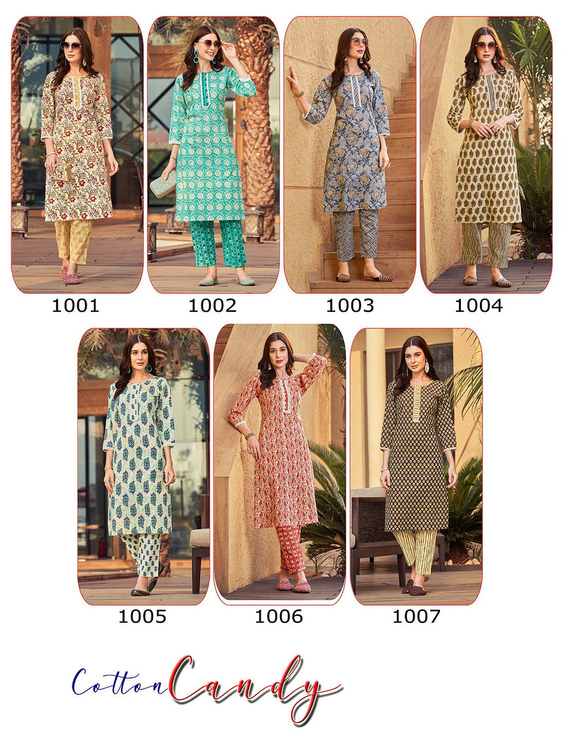MF Cotton Candy Vol 1 Pure Cotton Printed Fancy Dailywear Designer Kurti