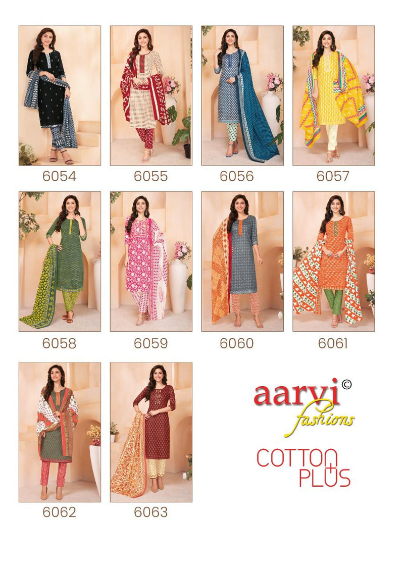 Aarvi Fashion Cotton Plus Cambric Cotton Printed Festive Wear Salwar Suits