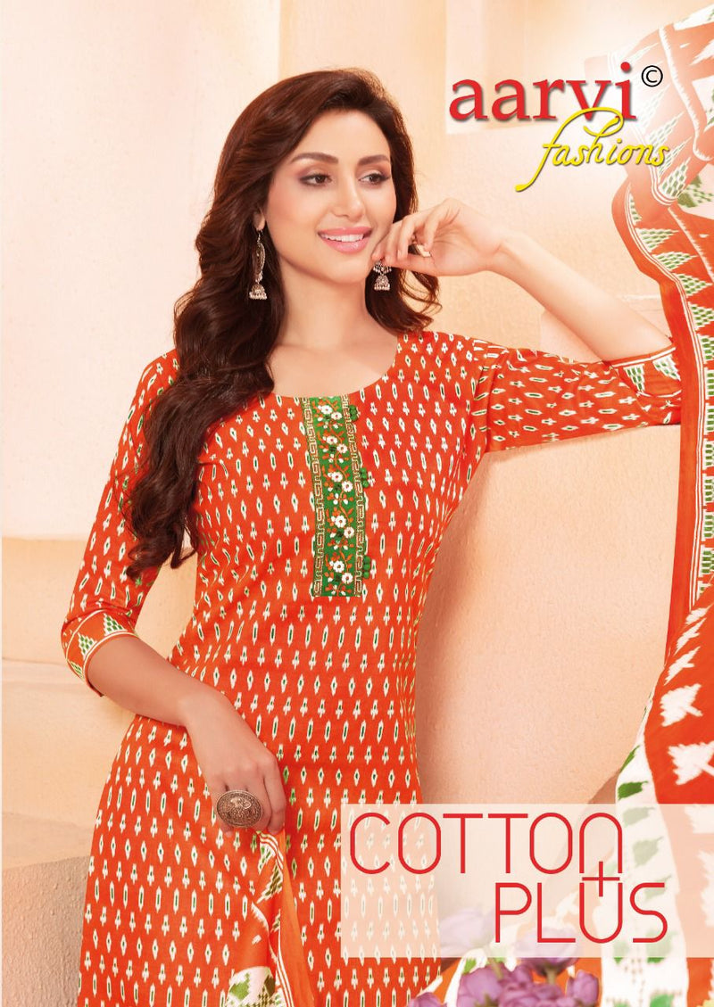 Aarvi Fashion Cotton Plus Cambric Cotton Printed Festive Wear Salwar Suits