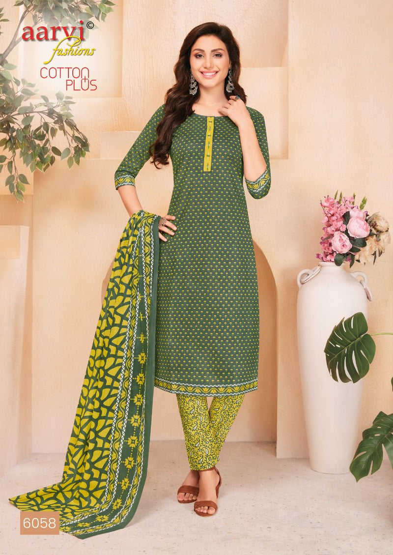 Aarvi Fashion Cotton Plus Cambric Cotton Printed Festive Wear Salwar Suits