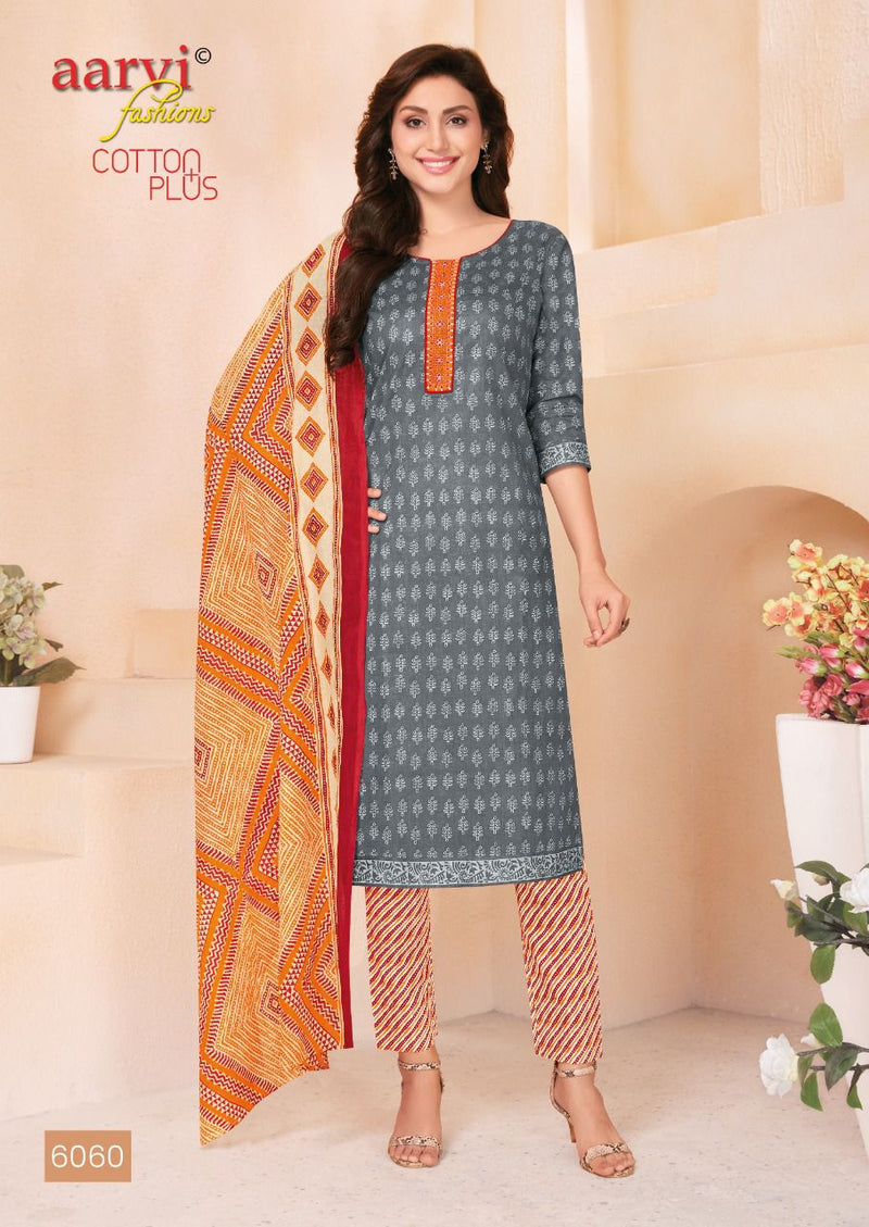 Aarvi Fashion Cotton Plus Cambric Cotton Printed Festive Wear Salwar Suits