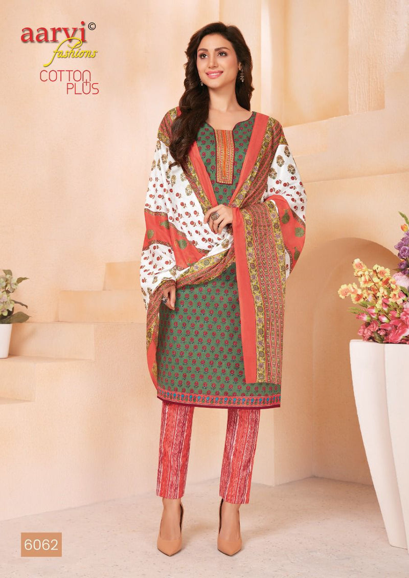 Aarvi Fashion Cotton Plus Cambric Cotton Printed Festive Wear Salwar Suits