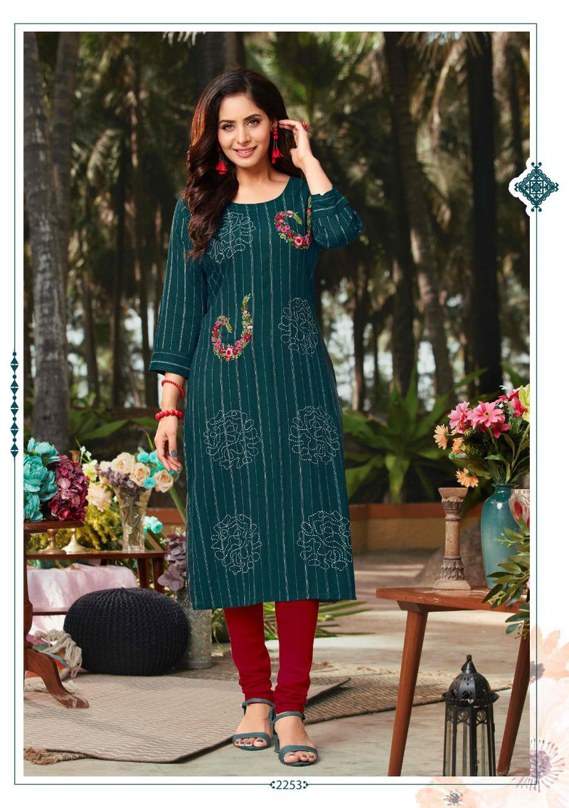 Anju Fabrics Crazy Vol 2 Viscose Rayon Party Wear Kurtis