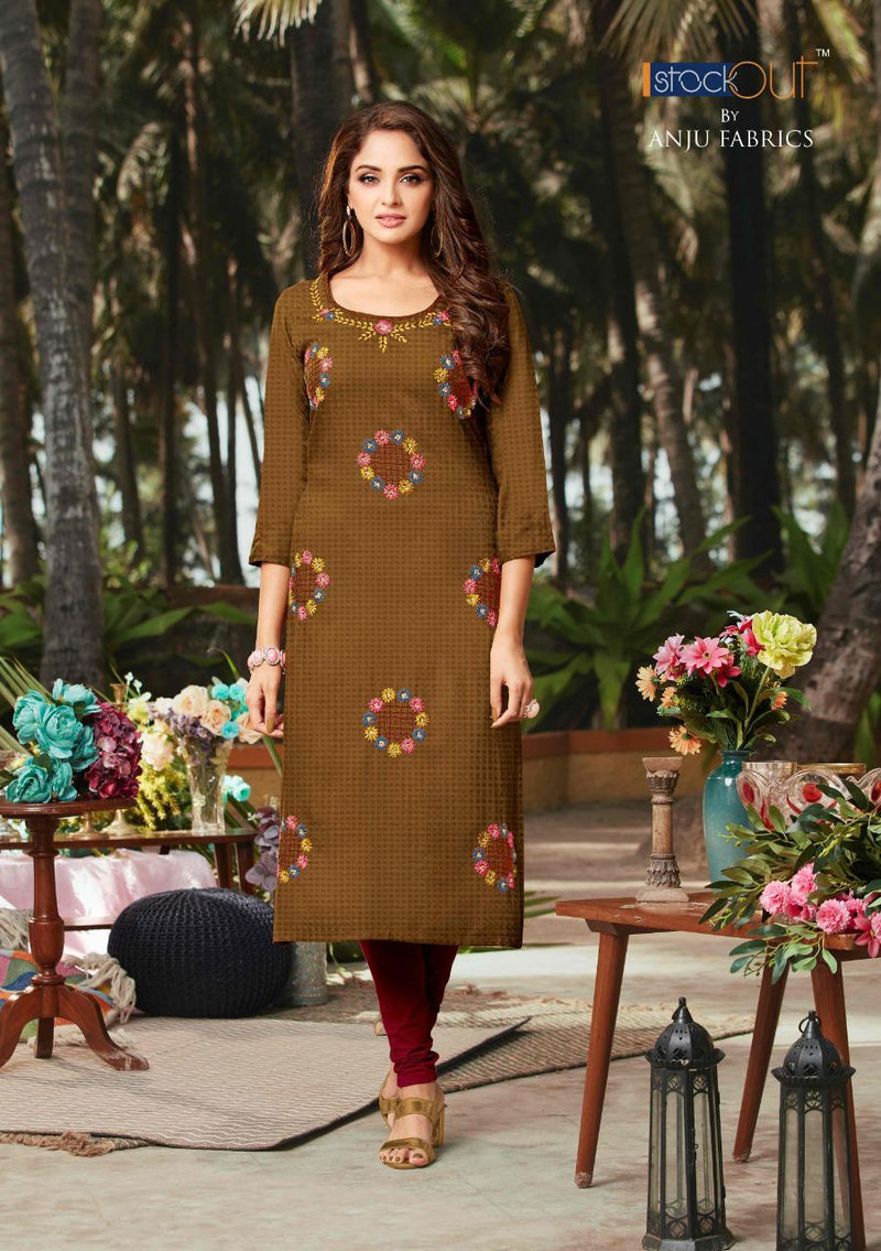 Anju Fabrics Crazy Vol 2 Viscose Rayon Party Wear Kurtis