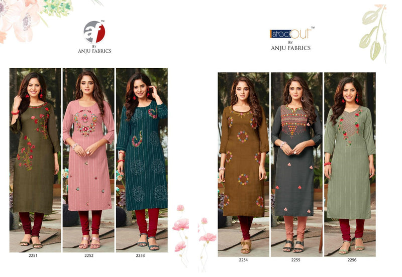 Anju Fabrics Crazy Vol 2 Viscose Rayon Party Wear Kurtis