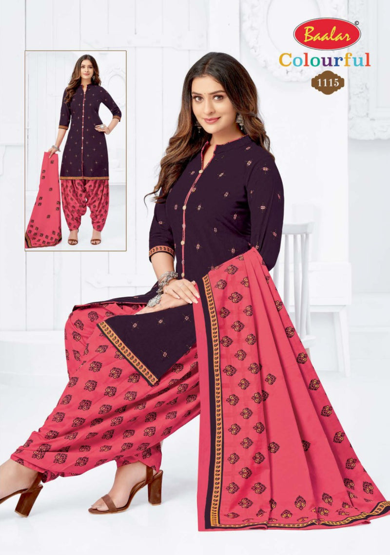 Colourful Vol 11 By Balar Pure Cotton Regular Printed Fancy Wear Salwar Suits With Dupatta