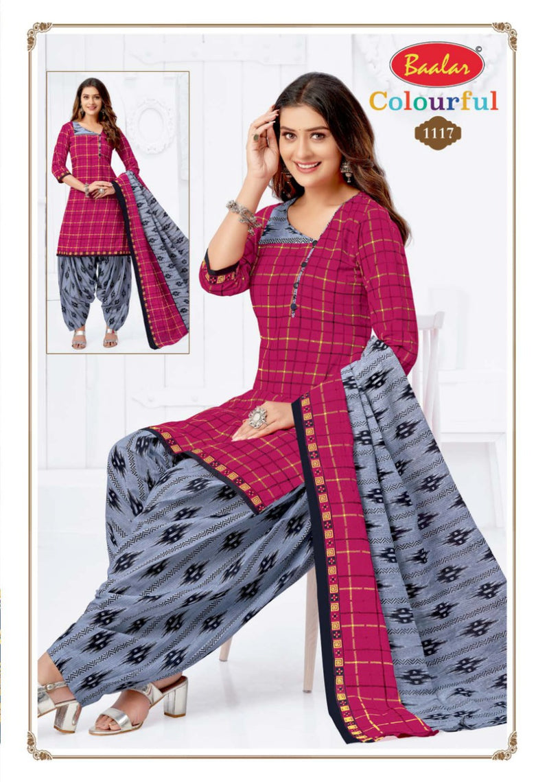 Colourful Vol 11 By Balar Pure Cotton Regular Printed Fancy Wear Salwar Suits With Dupatta