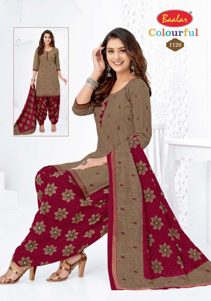 Colourful Vol 11 By Balar Pure Cotton Regular Printed Fancy Wear Salwar Suits With Dupatta