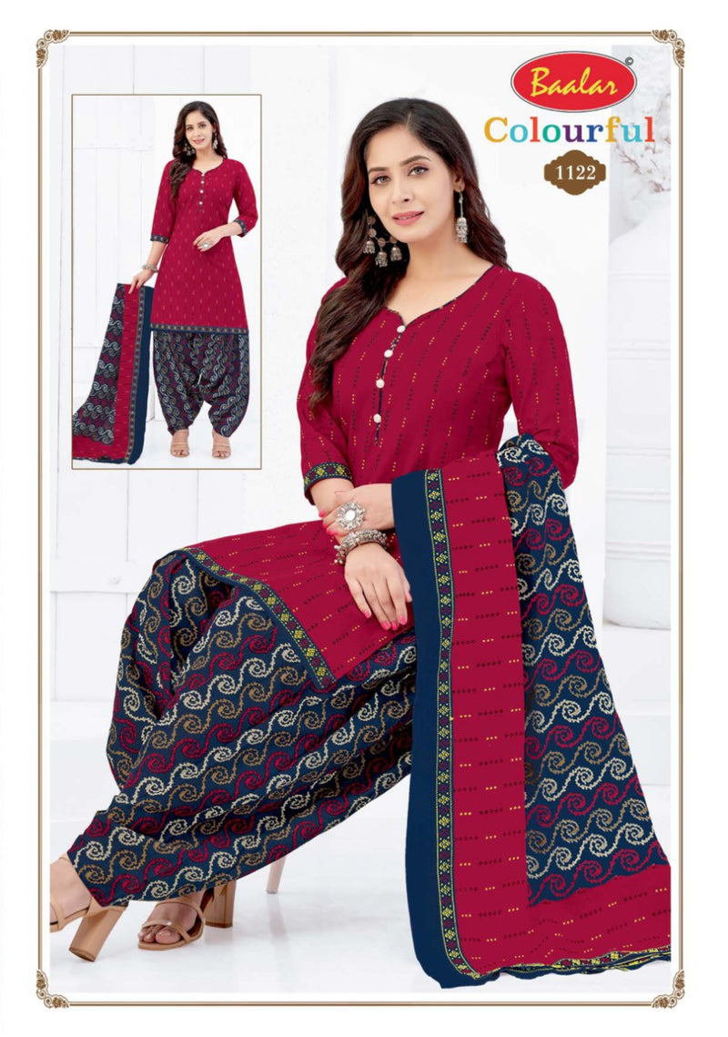 Colourful Vol 11 By Balar Pure Cotton Regular Printed Fancy Wear Salwar Suits With Dupatta