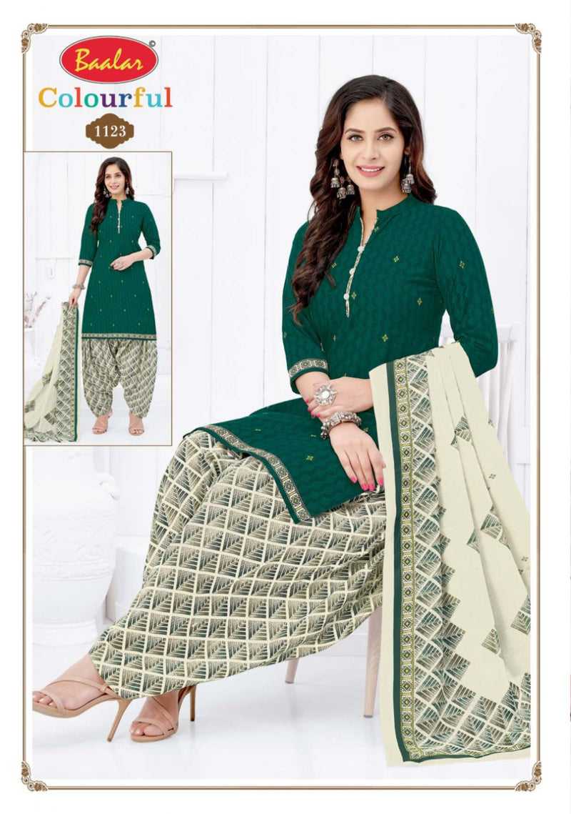 Colourful Vol 11 By Balar Pure Cotton Regular Printed Fancy Wear Salwar Suits With Dupatta