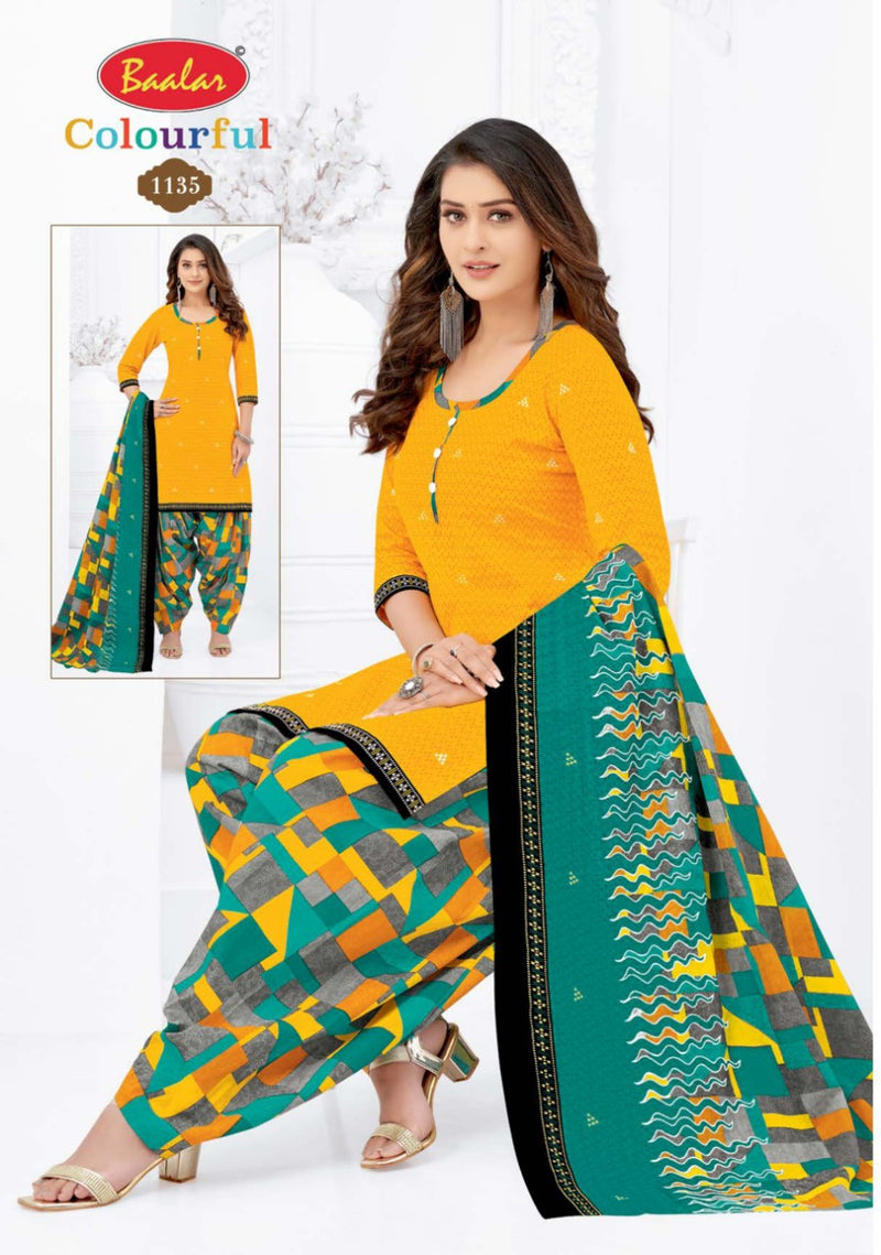 Colourful Vol 11 By Balar Pure Cotton Regular Printed Fancy Wear Salwar Suits With Dupatta