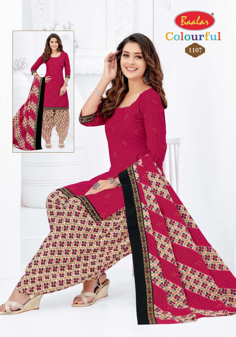 Colourful Vol 11 By Balar Pure Cotton Regular Printed Fancy Wear Salwar Suits With Dupatta
