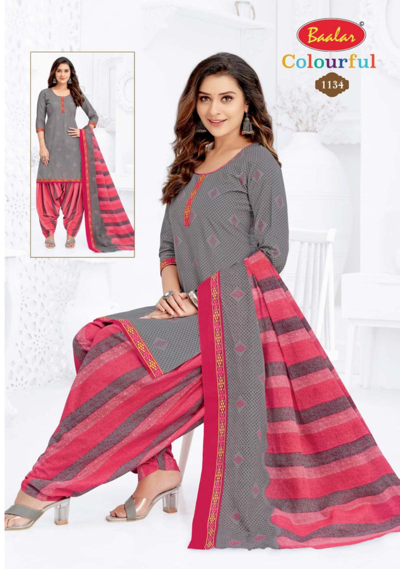 Colourful Vol 11 By Balar Pure Cotton Regular Printed Fancy Wear Salwar Suits With Dupatta