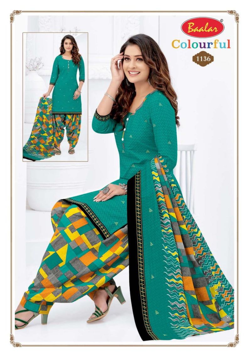 Colourful Vol 11 By Balar Pure Cotton Regular Printed Fancy Wear Salwar Suits With Dupatta