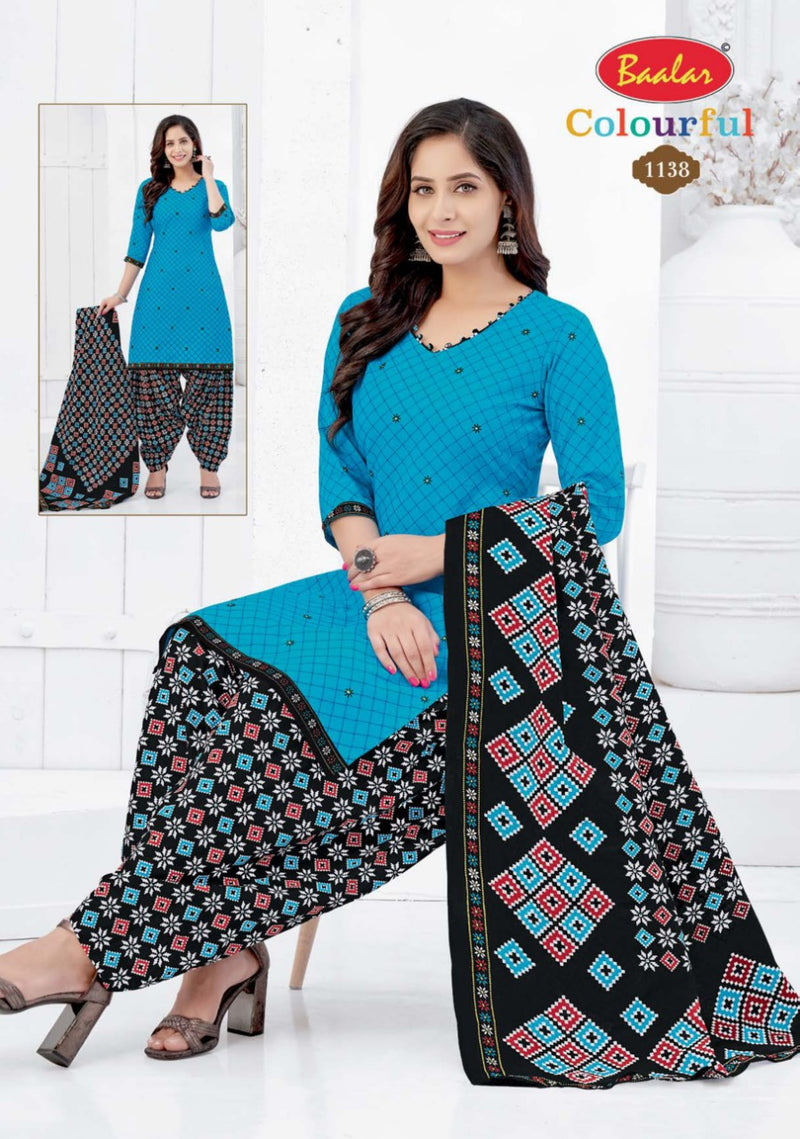 Colourful Vol 11 By Balar Pure Cotton Regular Printed Fancy Wear Salwar Suits With Dupatta