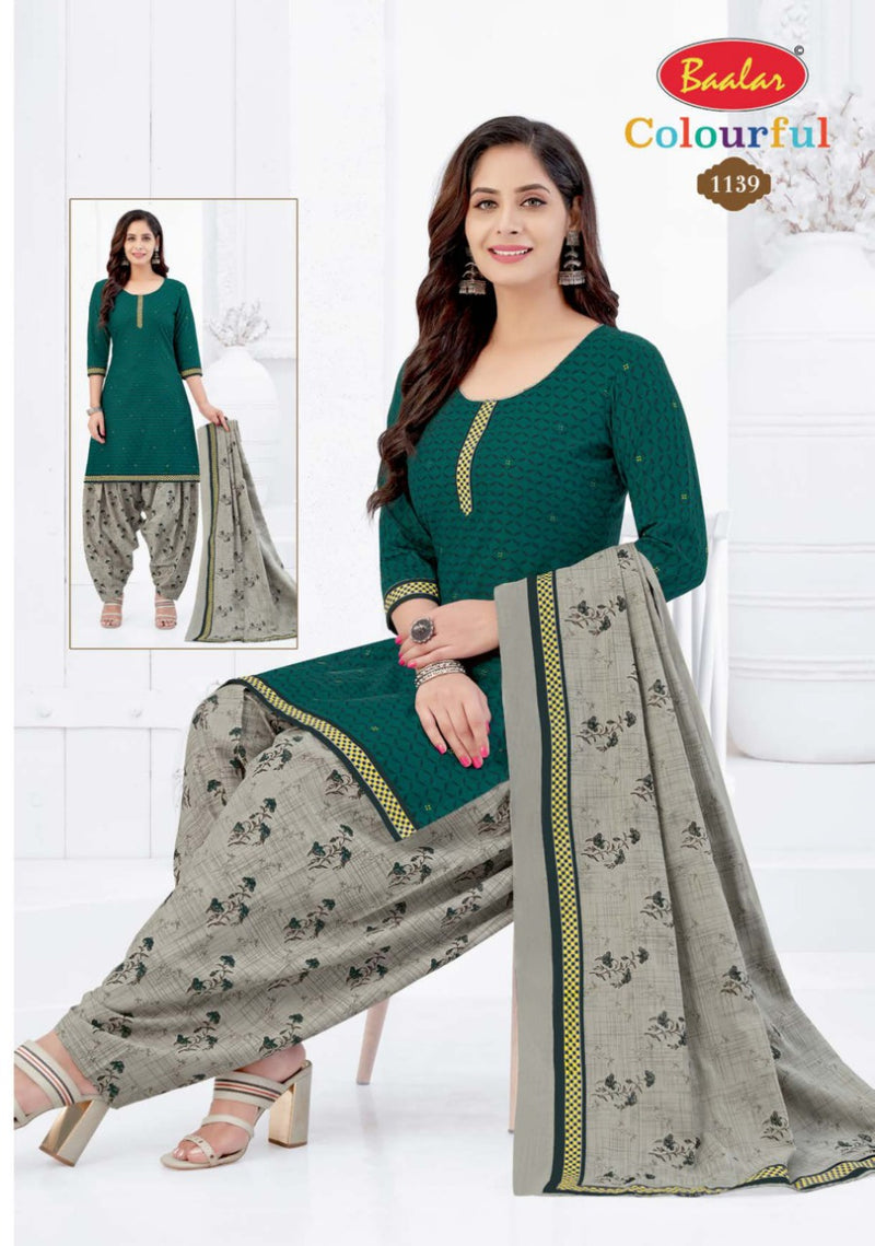 Colourful Vol 11 By Balar Pure Cotton Regular Printed Fancy Wear Salwar Suits With Dupatta