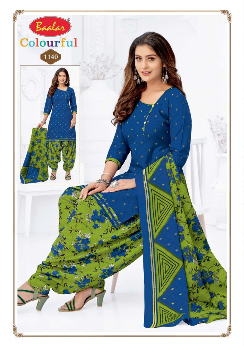 Colourful Vol 11 By Balar Pure Cotton Regular Printed Fancy Wear Salwar Suits With Dupatta