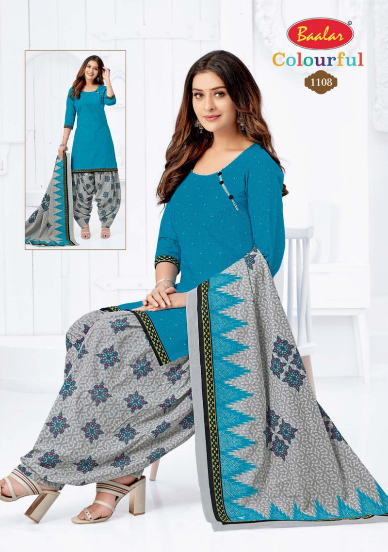 Colourful Vol 11 By Balar Pure Cotton Regular Printed Fancy Wear Salwar Suits With Dupatta