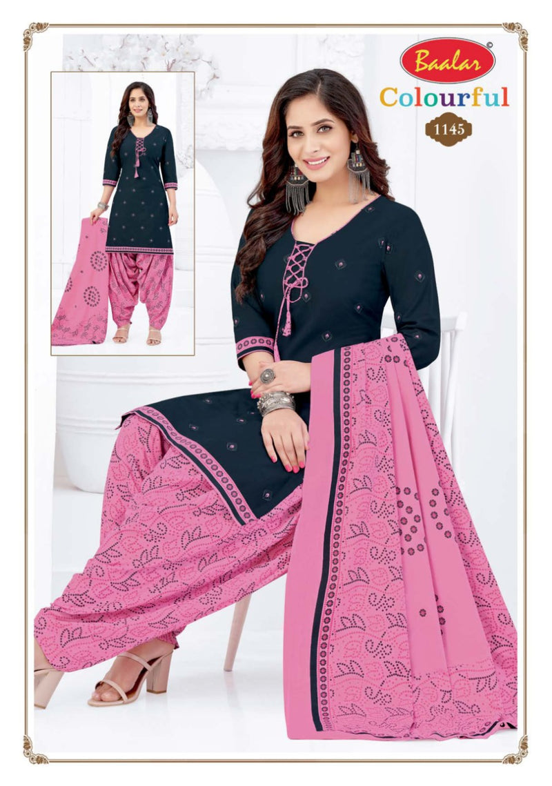 Colourful Vol 11 By Balar Pure Cotton Regular Printed Fancy Wear Salwar Suits With Dupatta