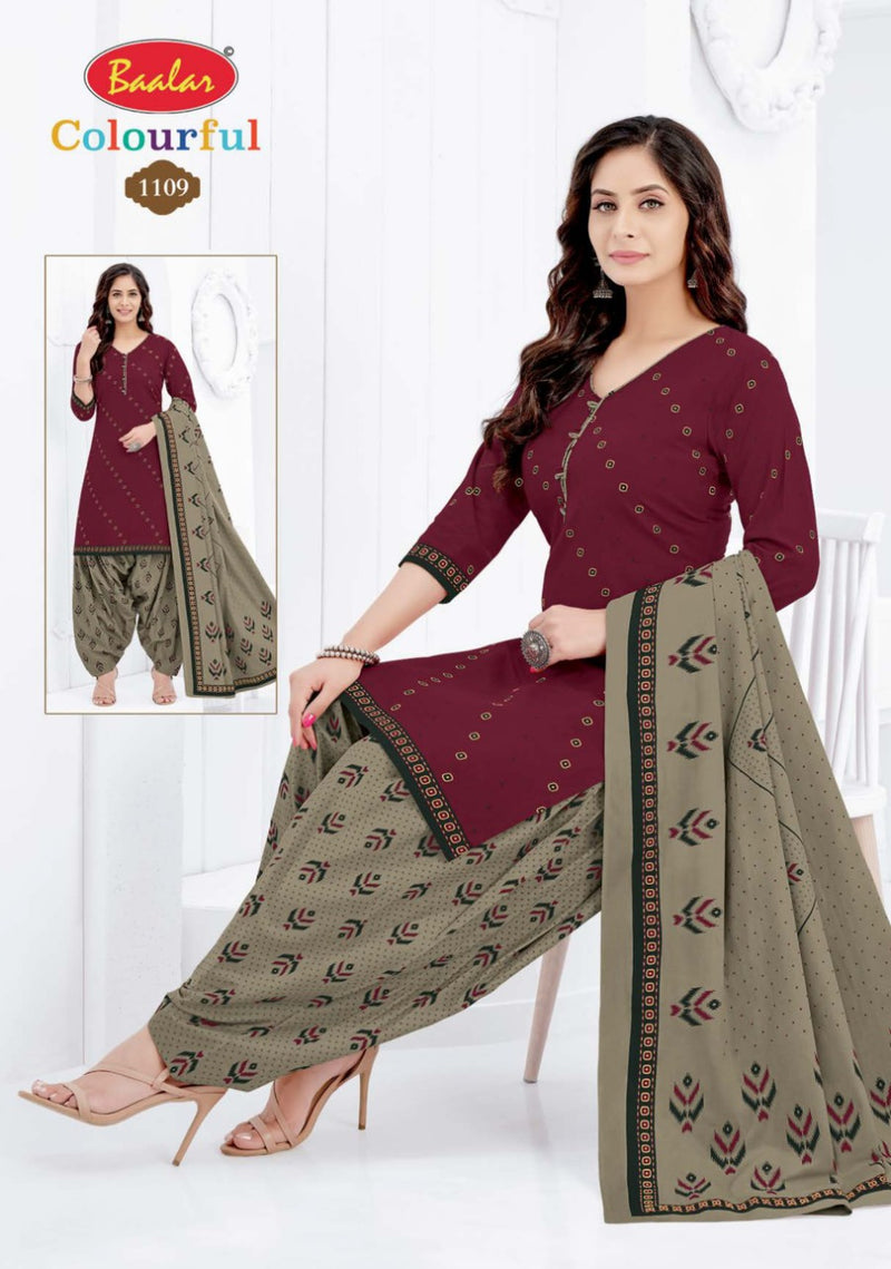 Colourful Vol 11 By Balar Pure Cotton Regular Printed Fancy Wear Salwar Suits With Dupatta