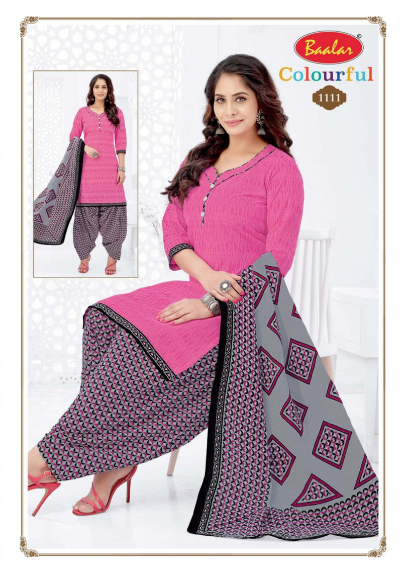 Colourful Vol 11 By Balar Pure Cotton Regular Printed Fancy Wear Salwar Suits With Dupatta