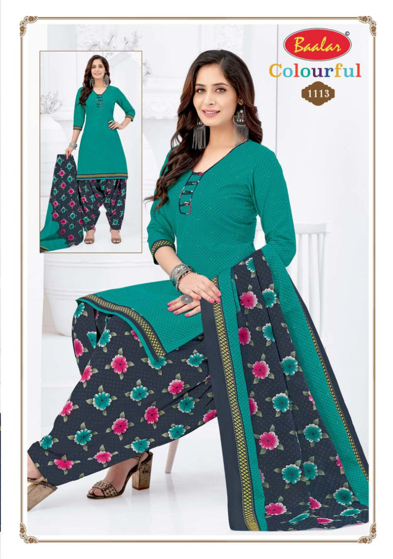 Colourful Vol 11 By Balar Pure Cotton Regular Printed Fancy Wear Salwar Suits With Dupatta