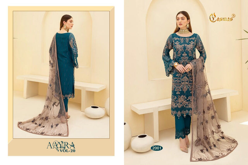 Cosmos Aayra Vol 20 Fox Georgette Heavy Embroidered Work Salwar Kameez