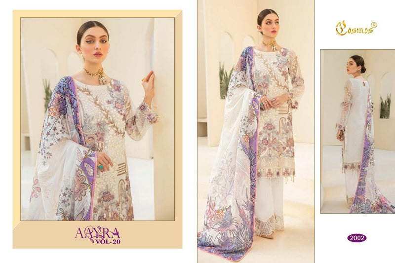 Cosmos Aayra Vol 20 Fox Georgette Heavy Embroidered Work Salwar Kameez