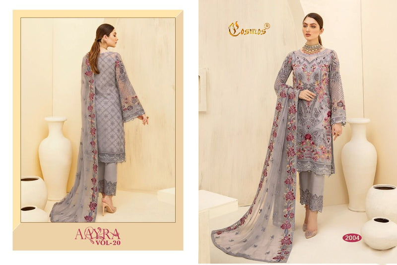 Cosmos Aayra Vol 20 Fox Georgette Heavy Embroidered Work Salwar Kameez