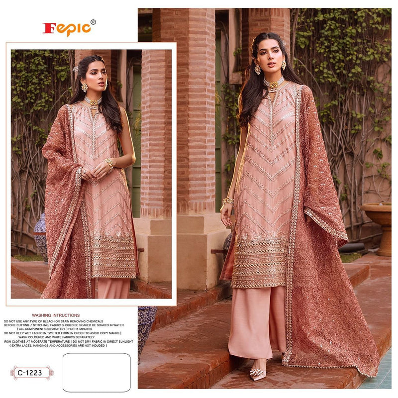 Fepic Rosemeen D 1223 Georgette Pakistani Style Party Wear Salwar Suits