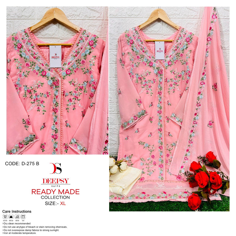 Deepsy Suit Dno 275 Georgette With Embroidery Work stylish Designer Festive Wear Pret Kurti