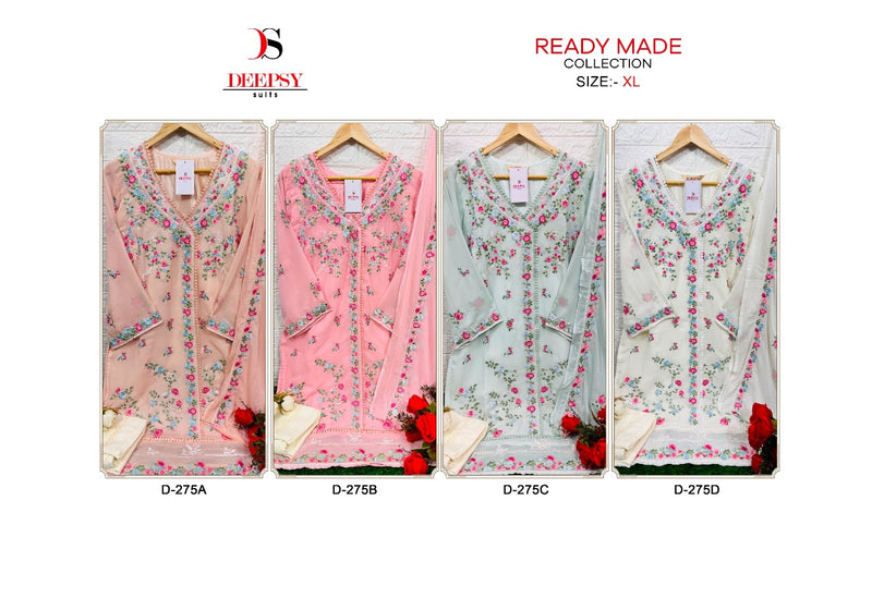 Deepsy Suit Dno 275 Georgette With Embroidery Work stylish Designer Festive Wear Pret Kurti