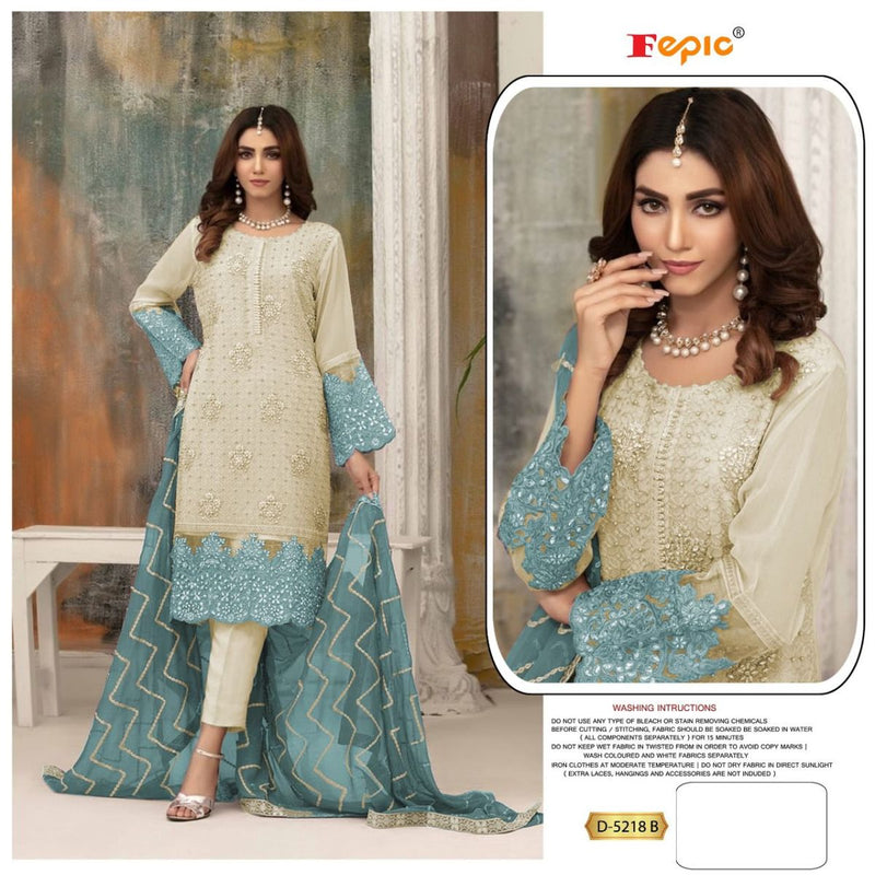 Fepic Rosemeen C 5218 Georgette With Heavy Embroidery Work Stylish Designer Fancy Salwar Kameez